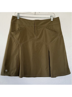 Athleta Cargo Skirt Olive Green Athletic Outdoor Hiking Athleisure Womens 10T